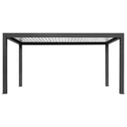 Pergola P8-3C – 3×5 m, Schwarz-Weiß, Elektrisch – Ansicht 4