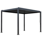 Pergola P2-3B – 3×4 m, Anthrazit, Handkurbel – Ansicht 3