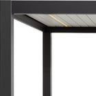 Pergola P8-3B – 3×4 m, Schwarz-Weiß, Elektrisch – Ansicht 9