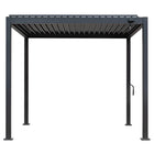 Pergola P2-3A – 3×3 m, Anthrazit, Handkurbel – Ansicht 4