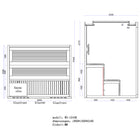 E1244B rote Zeder 180x150 9kW Kivi - Bild 10 – Ansicht 10