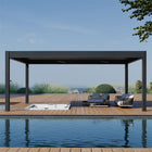 Pergola P8-4B – 4×6 m, Anthrazit, Elektrisch – Ansicht 2