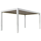 Pergola P8-3C – 3×5 m, Weiß, Elektrisch – Ansicht 3