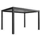 Pergola P8-3B – 3×4 m, Schwarz-Weiß, Elektrisch – Ansicht 3