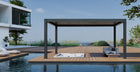 Pergola P8-3C – 3×5 m, Anthrazit, Elektrisch – Ansicht 7