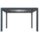 Pergola P8-3B – 3×4 m, Anthrazit, Elektrisch – Ansicht 5