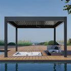 Pergola P8-4A – 4×4 m, Anthrazit, Elektrisch – Ansicht 2