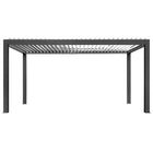 Pergola P8-3C – 3×5 m, Schwarz-Weiß, Elektrisch – Ansicht 5