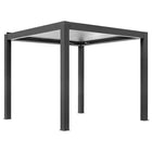 Pergola P8-3A – 3×3 m, Schwarz-Weiß, Elektrisch – Ansicht 3