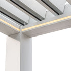 Pergola P8-4A – 4×4 m, Weiß, Elektrisch – Ansicht 9