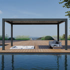 Pergola P8-3C – 3×5 m, Anthrazit, Elektrisch – Ansicht 2