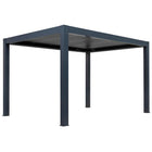 Pergola P8-3B – 3×4 m, Anthrazit, Elektrisch – Ansicht 3