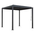 Pergola P2-3A – 3×3 m, Anthrazit, Handkurbel – Ansicht 3
