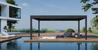 Pergola P8-4B – 4×6 m, Anthrazit, Elektrisch – Ansicht 7