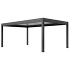 Pergola P8-4B – 4×6 m, Schwarz-Weiß, Elektrisch – Ansicht 6