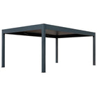 Pergola P8-4B – 4×6 m, Anthrazit, Elektrisch – Ansicht 3