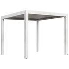 Pergola P8-3A – 3×3 m, Weiß, Elektrisch – Ansicht 3