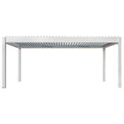 Pergola P8-4B – 4×6 m, Weiß, Elektrisch – Ansicht 5