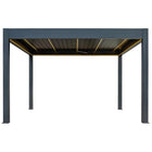 Pergola P8-4A – 4×4 m, Anthrazit, Elektrisch – Ansicht 4