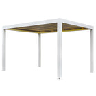 Pergola P8-3B – 3×4 m, Weiß, Elektrisch – Ansicht 6