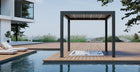 Pergola P8-3A – 3×3 m, Anthrazit, Elektrisch – Ansicht 7