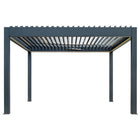 Pergola P8-4A – 4×4 m, Anthrazit, Elektrisch – Ansicht 5