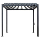 Pergola P2-3A – 3×3 m, Anthrazit, Handkurbel – Ansicht 5