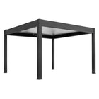 Pergola P8-4A – 4×4 m, Schwarz-Weiß, Elektrisch – Ansicht 3