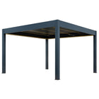 Pergola P8-4A – 4×4 m, Anthrazit, Elektrisch – Ansicht 6