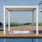 Pergola P8-3A – 3×3 m, Weiß, Elektrisch – Ansicht 2