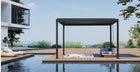 Pergola P2-3B – 3×4 m, Anthrazit, Handkurbel – Ansicht 7