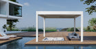 Pergola P8-4A – 4×4 m, Weiß, Elektrisch – Ansicht 7