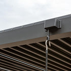 Pergola P2-3A – 3×3 m, Anthrazit, Handkurbel – Ansicht 8