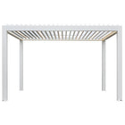 Pergola P8-3B – 3×4 m, Weiß, Elektrisch – Ansicht 5