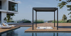 Pergola P2-3A – 3×3 m, Anthrazit, Handkurbel – Ansicht 7
