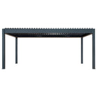 Pergola P8-4B – 4×6 m, Anthrazit, Elektrisch – Ansicht 5