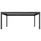 Pergola P8-4B – 4×6 m, Schwarz-Weiß, Elektrisch – Ansicht 4