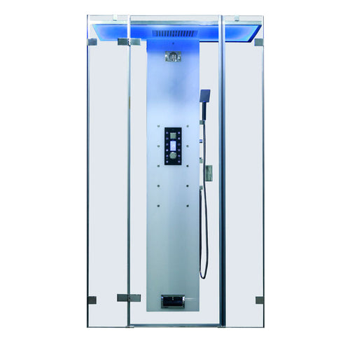Dampfdusche DZ1013F12 – 2 Personen, 120x95 cm links, Umluftsystem
