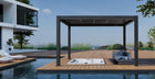 Pergola P8-3B – 3×4 m, Anthrazit, Elektrisch – Ansicht 7