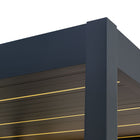 Pergola P8-4B – 4×6 m, Anthrazit, Elektrisch – Ansicht 9