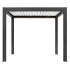 Pergola P8-3A – 3×3 m, Schwarz-Weiß, Elektrisch – Ansicht 4